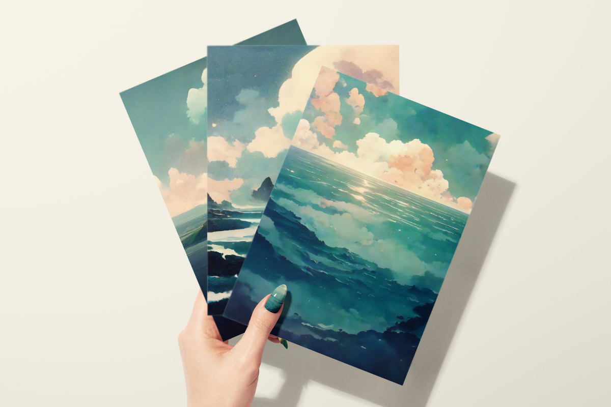 Solitary Seas - Watercolor Oceans, an Illustration by Tugcu Design Co. (Photo 7 of 8)