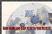 14 Moon Phases Watercolor Graphics, a Seasonal Illustration by Violet LeBeaux (Thumbnail 3 of 3)