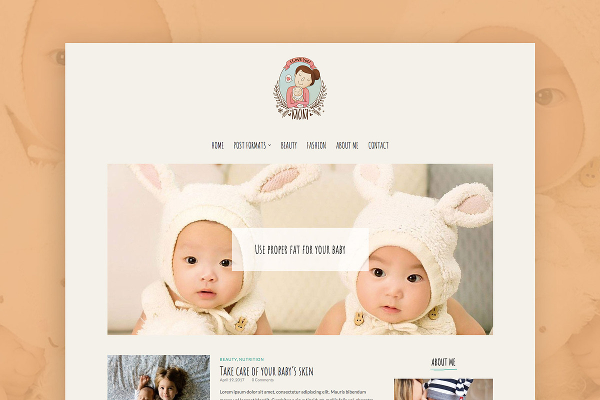Mom Love - WordPress Blog Theme, a WordPress Template by EasyBlog Themes (Photo 1 of 5)