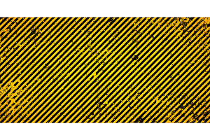 Warning sign with yellow and black