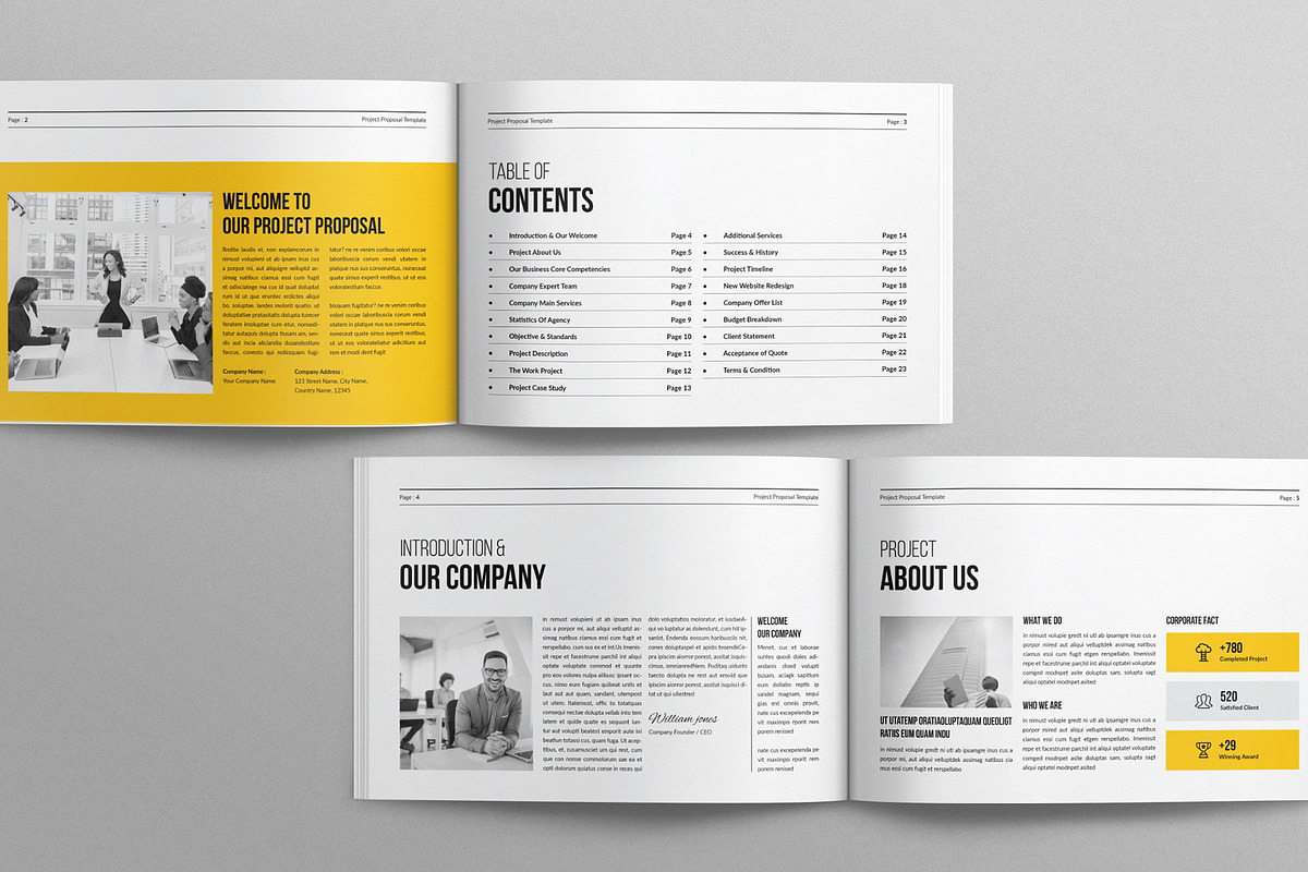 Project Proposal Template Landscape preview 3