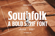 Southfolk Bold Serif Font, a Serif Font by Heinzel Std (Thumbnail 1 of 20)