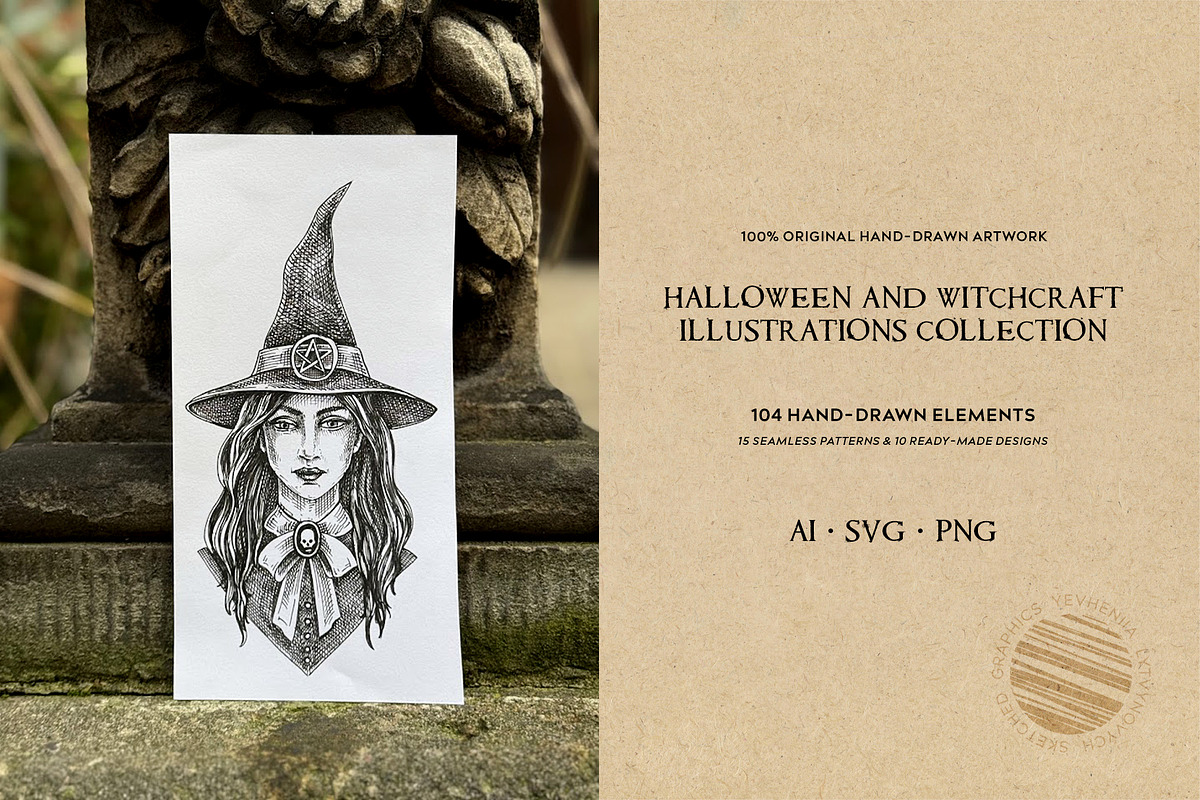 Halloween & Witchcraft Vector Bundle, a Seasonal Illustration by Yevheniia (Photo 14 of 15)