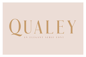 Qualey - Elegant Serif Font