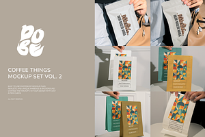 Coffee Things Mockup Set Vol. 2, a Packaging Mockup by DOBE Studio