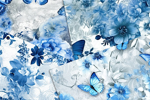 Butterfly Ballet In Blue