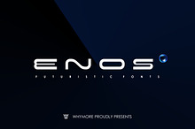 ENOS Sleek Futuristic Expanded Font