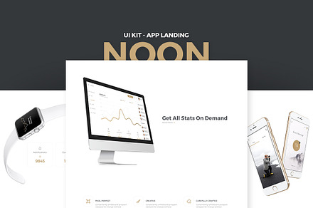 Noon UI Kit - App Landing