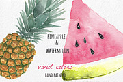 Tropical Clipart - Hand painted, a Decorative Illustration by MaraquelaStudio (Thumbnail 6 of 8)