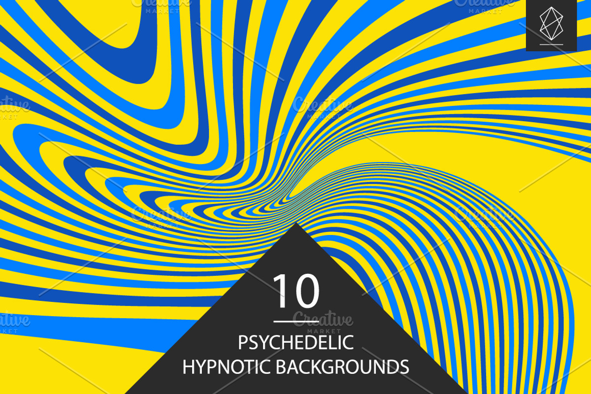 Psychedelic hypnotic backgrounds, a Pattern Graphic by Yury Velikanov (Photo 1 of 4)