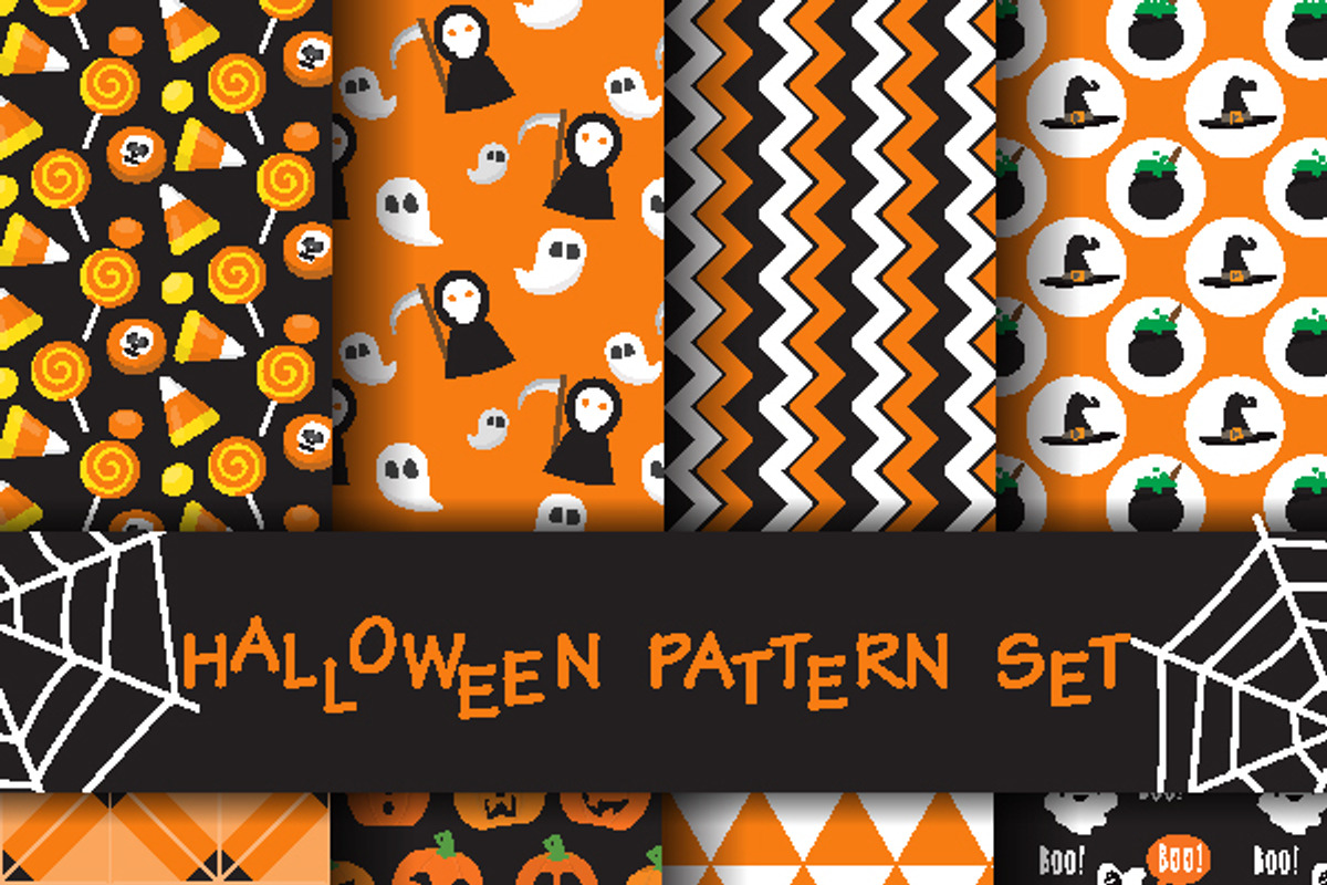 16 Halloween patterns, a Pattern Graphic by nnnnae (Photo 2 of 2)