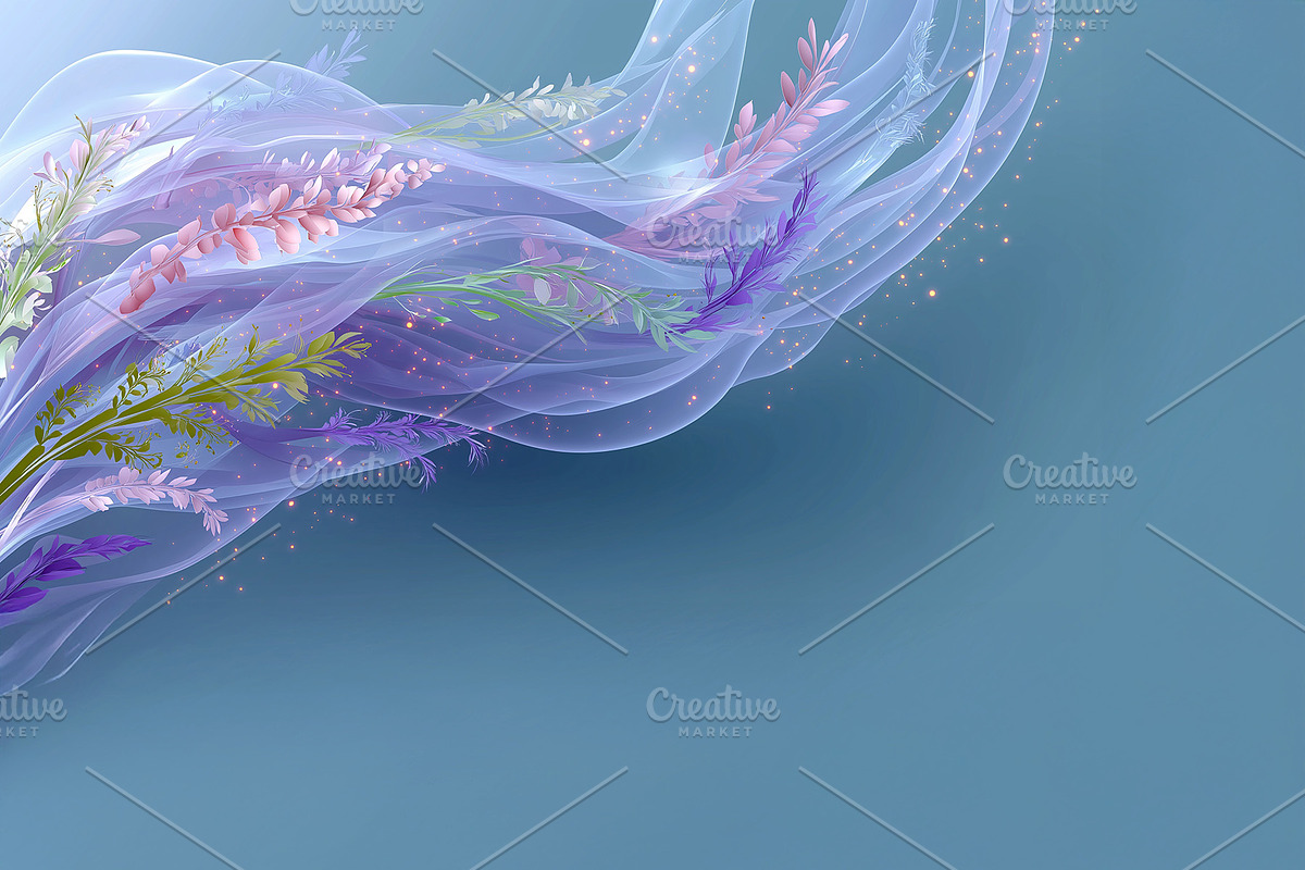 Abstract floral background AI, a Wallpaper Graphic by Valenty (Photo 3 of 3)