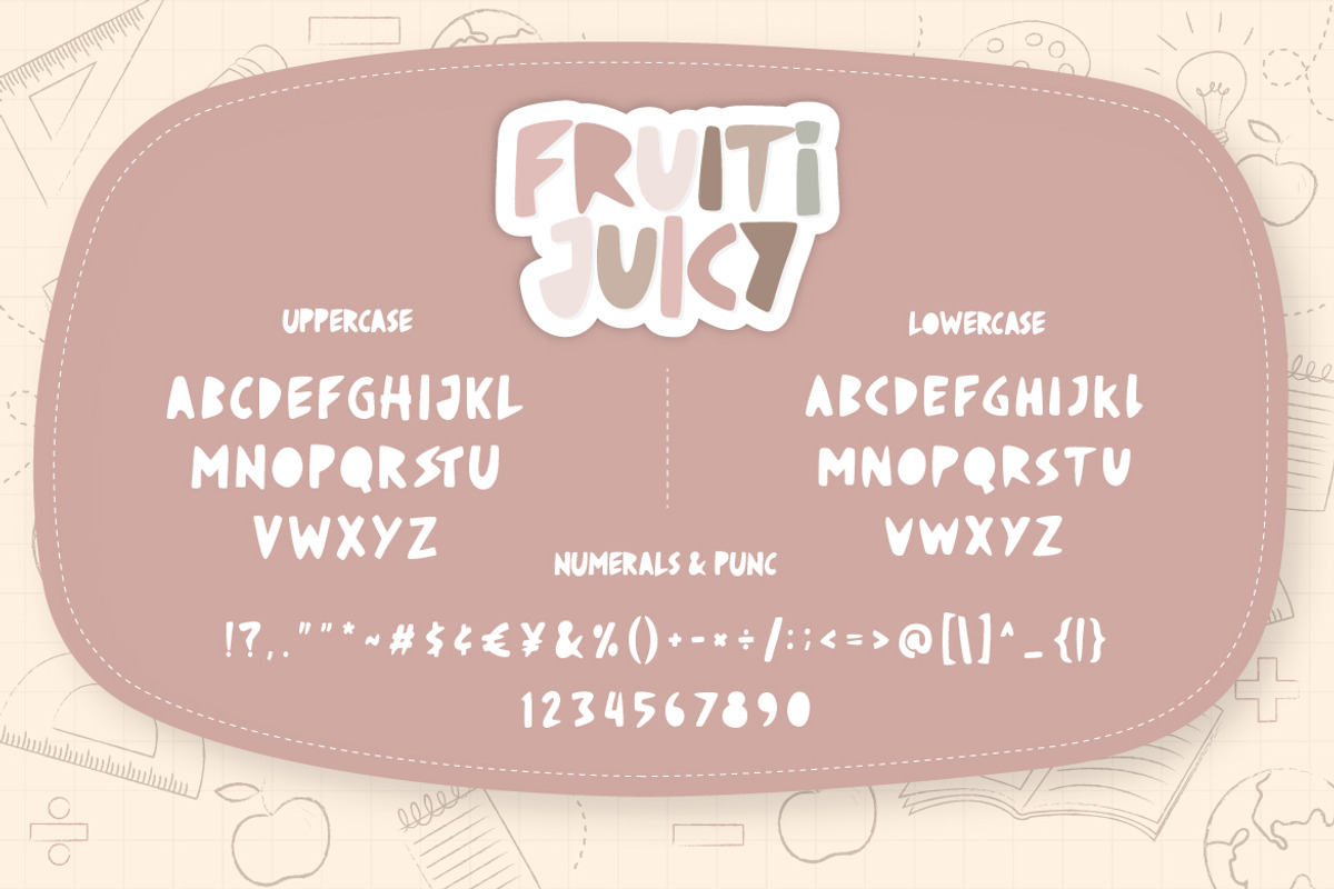 Fruiti Juicy Cut-Out Typeface, a Font by Creatype Studio (Photo 8 of 9)