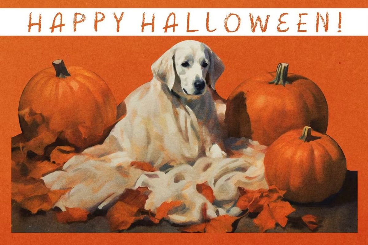 100 Cute Retro Halloween cards, an Object Graphic by Nocturnal Wolf (Photo 13 of 14)