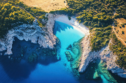 Spectacular aerial view of Greece sh, a Photo by Iftikhar Alam