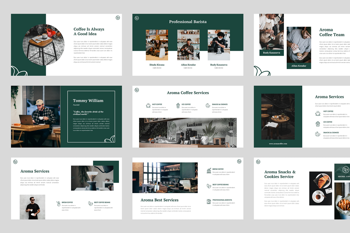 Aroma - Coffee Shop & Cafe, a Presentation Template by Biwarastudio (Photo 3 of 5)