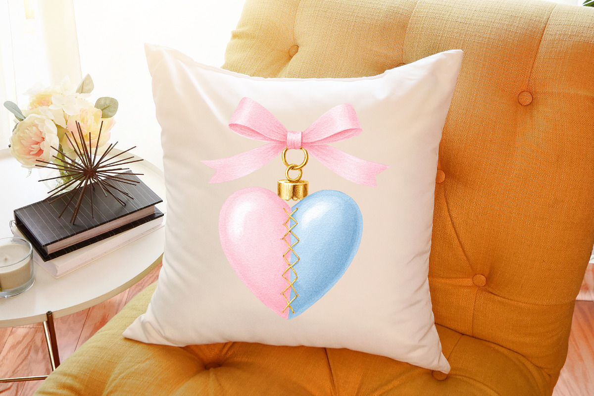 Heart Locket Coquette Valentine Clip, an Illustration by Sublimation Artist (Photo 6 of 6)