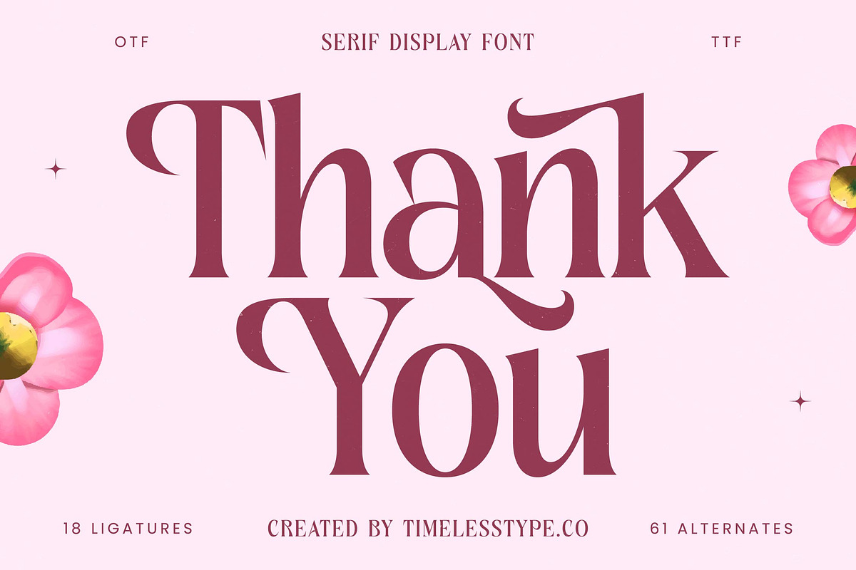 Rituals Sunday Serif Display Font, a Serif Font by timelesstype.co (Photo 20 of 20)