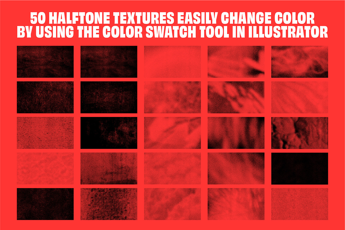 Distressed Halftone Grunge Textures, a Texture Graphic by Quentin Bangston (Photo 2 of 7)