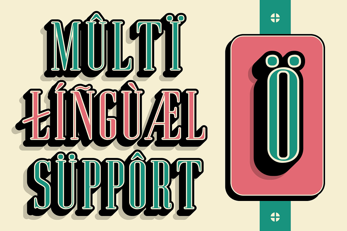 Aguero Serif Rounded 3D, a Serif Font by Craft Supply Co. (Photo 5 of 8)