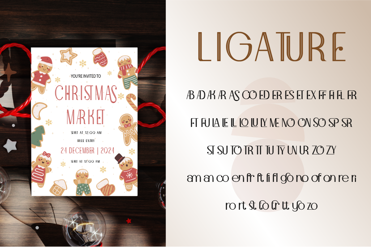 Cristmon, a Sans Serif Font by Burntilldead (Photo 3 of 9)