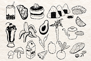 Minimal Food Doodle, a Food Illustration by AMMi (Thumbnail 3 of 3)