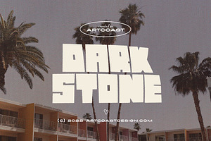Dark Stone Bold Display Font