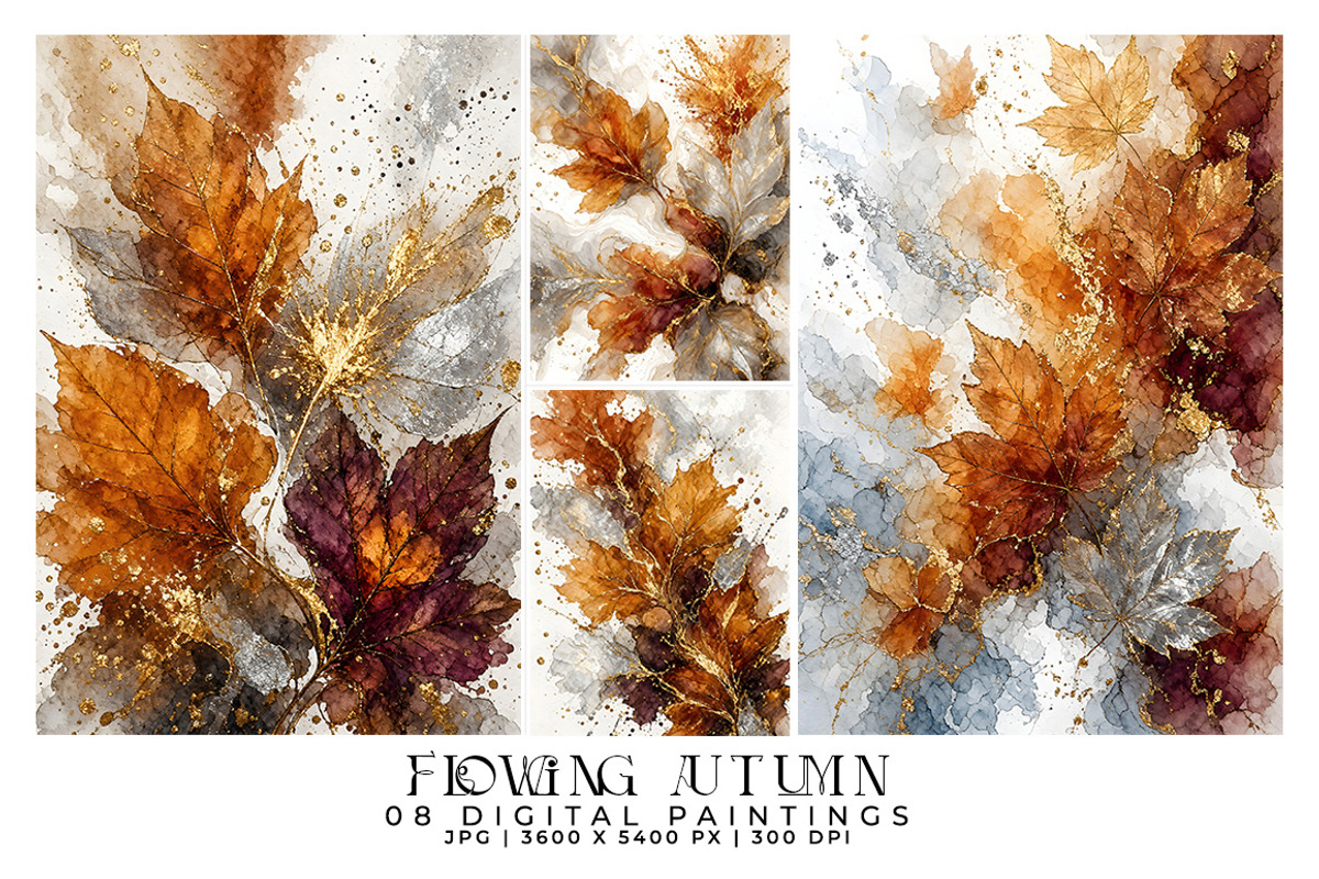 Flowing Autumn, a Seasonal Illustration by Digital Art Creations (Photo 2 of 5)
