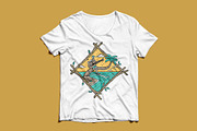 skull playing guitar on the beach, a Person Illustration by gunaonedesign (Thumbnail 3 of 6)