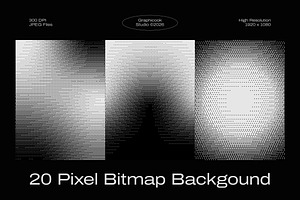 Pixel Bitmap Background Illustration, an Object Illustration by graphicook