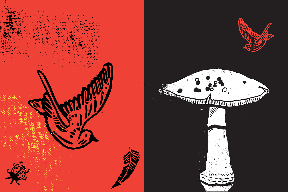 Block Print Hand-drawn Vector Flora, an Object Graphic by charmellow (Photo 2 of 5)