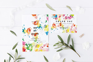 Spring And Summer Wedding Card Set