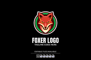 Fox Simple Mascot Logo