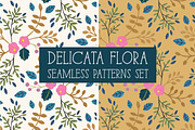 DELICATA FLORA Seamless Patterns, a Pattern Graphic by Dreaming with Isa (Thumbnail 1 of 8)