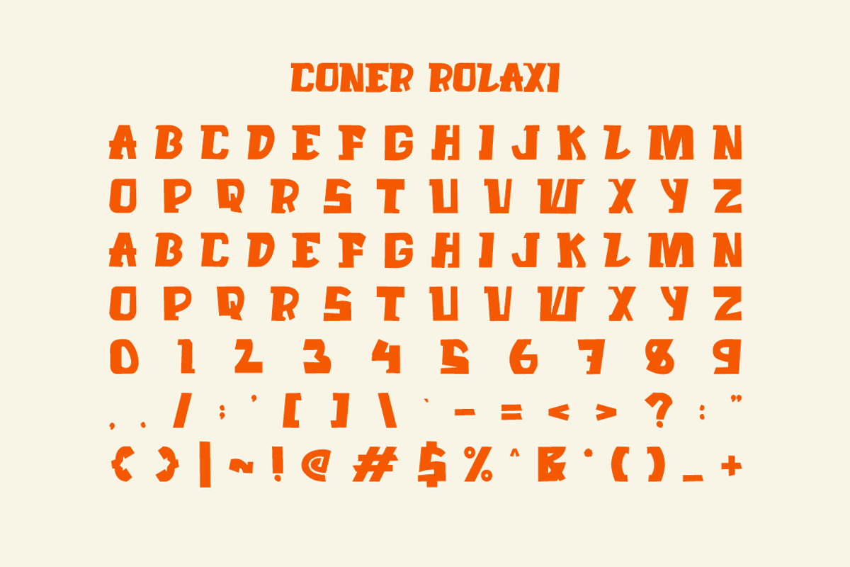 Coner Rolaxi - Fancy Font, a Serif Font by Iqsiart Studio (Photo 5 of 6)