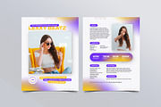 Influencer Press Kit Template, a Resume Template by vinyljunkie (Thumbnail 3 of 8)
