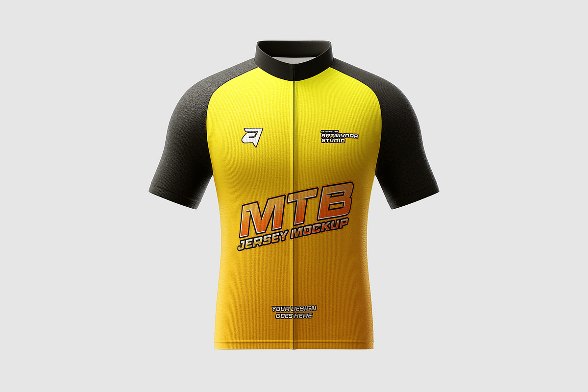 MTB Jersey Mockup set, a Shirt Mockup by Artnivora.Std (Photo 5 of 8)