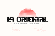 La Oriental Font, a Font by DonMarciano (Thumbnail 1 of 5)
