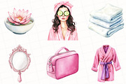 Spa Watercolor Clipart, an Illustration by OK Design (Thumbnail 5 of 5)