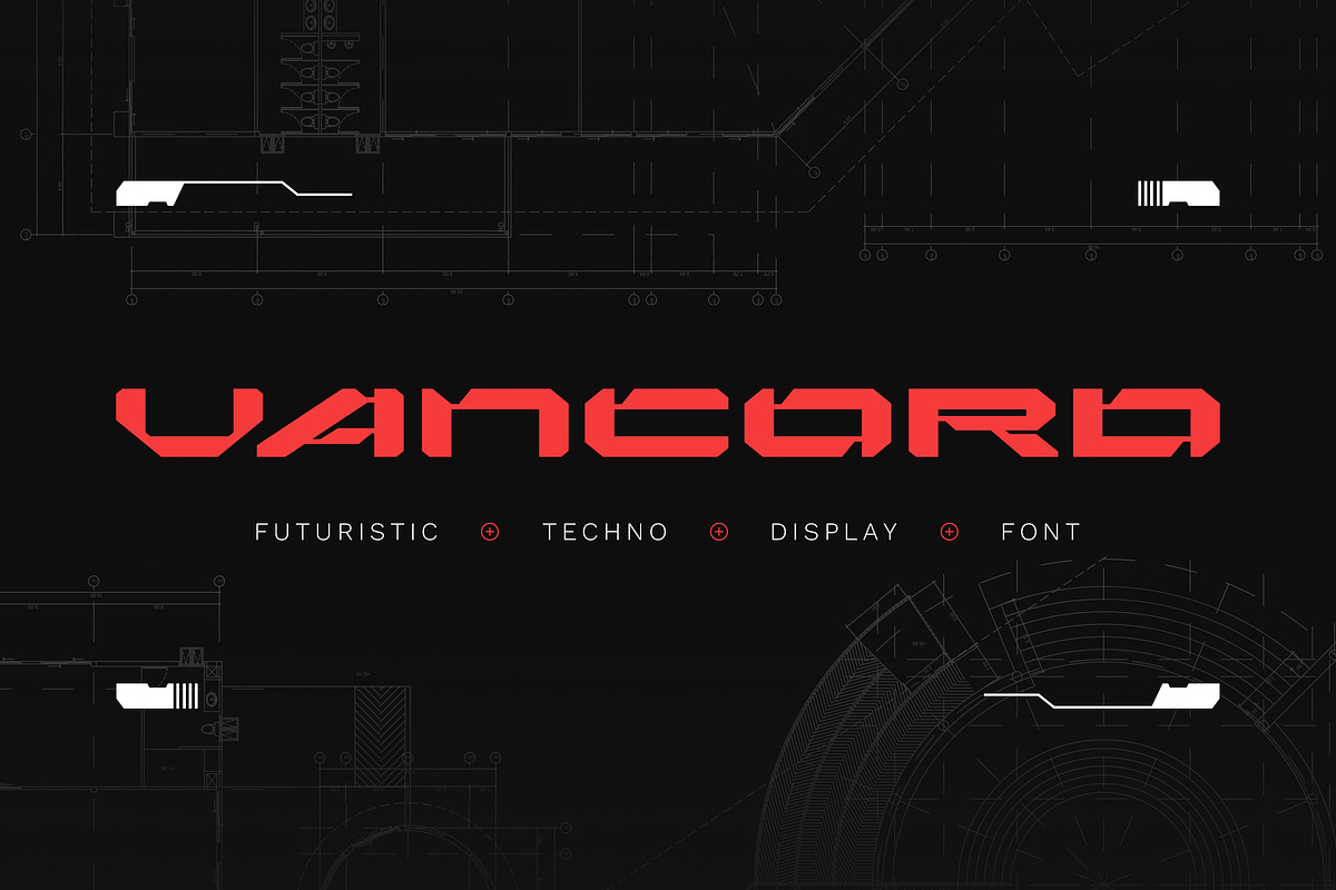 Vancord - Futuristic Display Font, a Font by Typia Nesia (Photo 1 of 14)