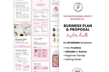 Business plan template canva