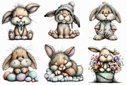 Baby Bunny Clipart, an Illustration by Libby Wishes (Thumbnail 5 of 7)