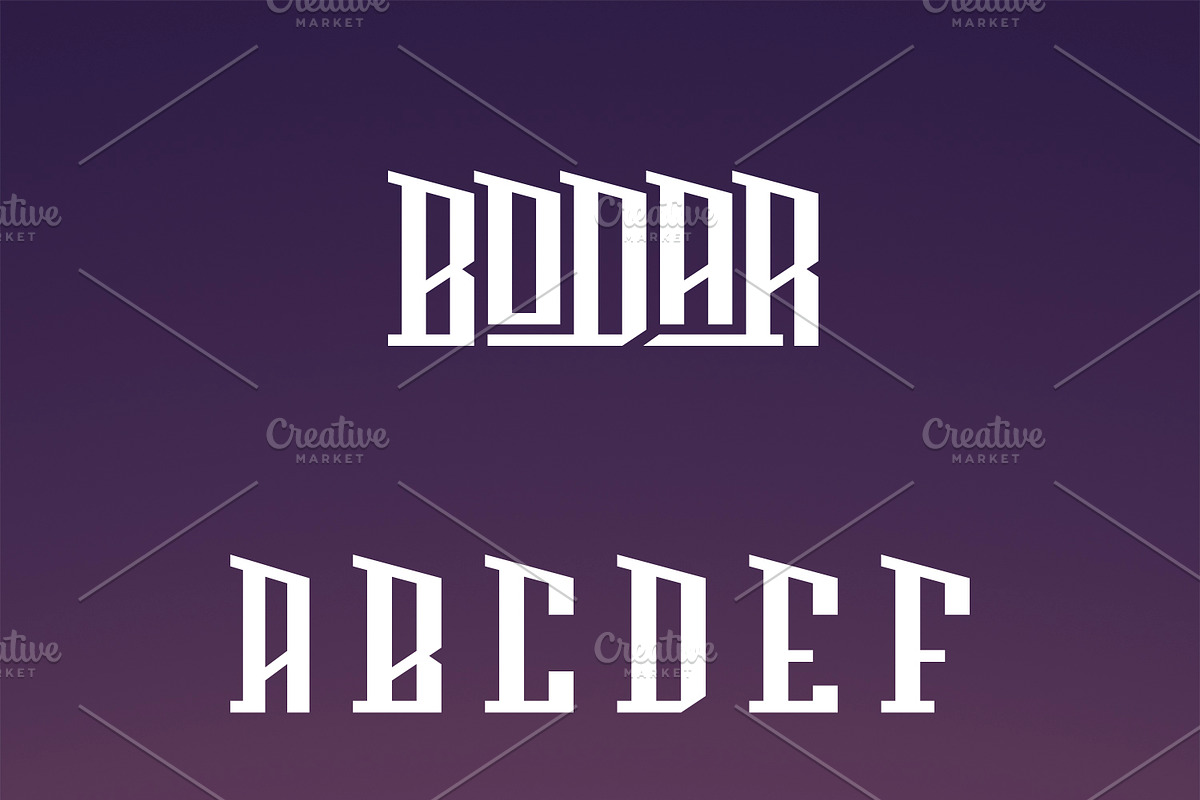Bodar Typeface preview 2
