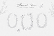 Summer botanical line art, a Decorative Illustration by Summer Nightingale Art (Thumbnail 2 of 12)
