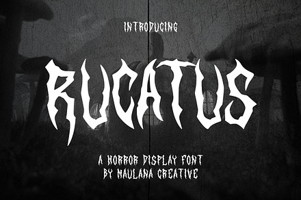Rucatus Font, a Blackletter Font by Maulana Creative