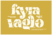 Kyra Vaglo | Floral Display Font, a Sans Serif Font by Hydric Design (Thumbnail 1 of 12)