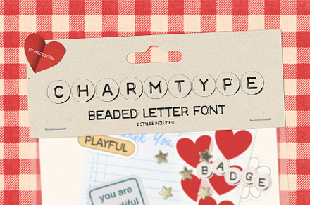 Charmtype Beaded Letter Font, a Symbol Font by MOODSTORE