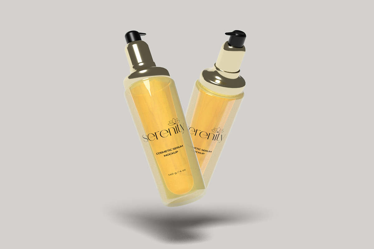 Cosmetic Serum Mockup, a Merchandise Mockup by ulfatunnazira (Photo 6 of 7)