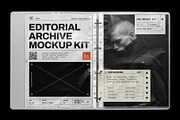 Editorial Archive Mockup Kit, a Books & Magazine Mockup by FLYERWRK (Thumbnail 1 of 11)