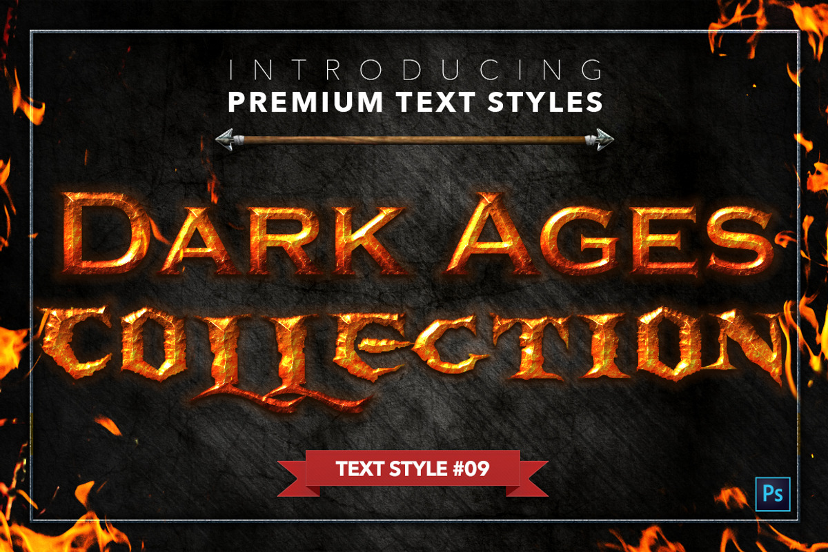 Dark Ages #1 - Text Styles, a Layer Style Add-On by Jonas Stensgaard (Photo 10 of 18)